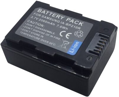 Batterij Pack Voor Samsung SMX-F500BP, SMX-F700BP, SMX-F700SP, SMX-F70SP, HMX-F800BN, HMX-F800BP, HMX-F810BP, HMX-F900BP Camcorder 1x IA-BP210R accu