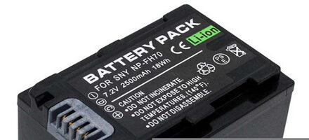 Batterij Pack voor Sony DCR-DVD108, DVD308, DCR-DVD408, DVD508, DCR-DVD608, DCR-DVD708, DCR-DVD808, DCR-DVD908 Handycam Camcorder 1 stk NP-FH70