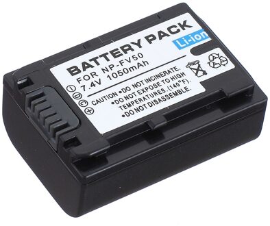 Batterij Pack Voor Sony HDR-XR150, HDR-XR155, HDR-XR160, HDR-XR260V, HDR-XR350V, HDR-XR550V Handycam Camcorder 1x NP-FV50 accu