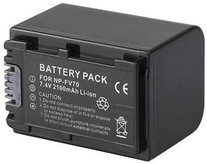Batterij Pack Voor Sony HDR-XR150, HDR-XR155, HDR-XR160, HDR-XR260V, HDR-XR350V, HDR-XR550V Handycam Camcorder 1x NP-FV70 accu