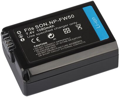 Batterij Pack Voor Sony NP-FW50, NPFW50 Infolithium W-Serie 1x NP-FW50 accu