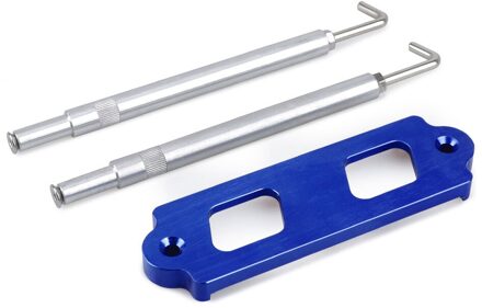 Batterij Tie Down Kit Hold Down Staaf Met Roestvrij Lade Haken Voor Honda Civic/Crx S2000 Voor Acura Integra rsx Zonder Logo blauw