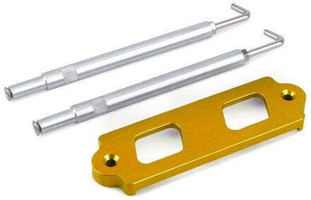 Batterij Tie Down Kit Hold Down Staaf Met Roestvrij Lade Haken Voor Honda Civic/Crx S2000 Voor Acura Integra rsx Zonder Logo geel