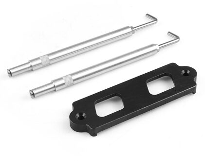 Batterij Tie Down Kit Hold Down Staaf Met Roestvrij Lade Haken Voor Honda Civic/Crx S2000 Voor Acura Integra rsx Zonder Logo zwart