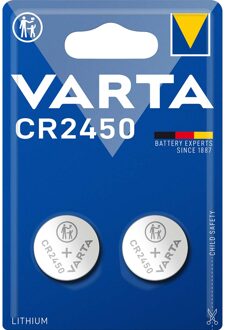 Batterij Varta knoopcel CR2450 lithium blister a 2stuk