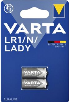 Batterij Varta LR1/N/Lady alkaline blister a 2stuk