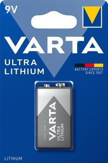 Batterij Varta Ultra lithium 9Volt