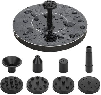 Batterij Verbeterde Solar Fontein Pomp Backup Zonnepaneel Kit Sterke Druk Hoge Water Bloem Solar Fontein Pomp