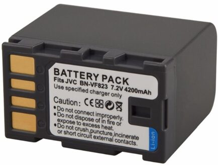 Batterij Voor Jvc Everio GZ-MG630U, GZ-MG630AU, GZ-MG630RU, GZ-MG630SU, GZ-MG670BU, GZ-MG680BU, GZ-MG730BU Camcorder 1x BN-VF823 accu