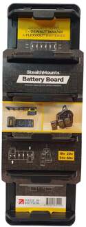 Batterijhouder voor DeWalt 20v XR | Zwart - BD-DW20-1