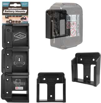 Batterijhouders voor Makita 18v | Zwart | 6 stuks - BM-MK18-6