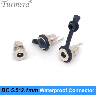 Battery Connector DC 5.5 mm x 2.1mm DC Power Jack Socket Female Connector DC 5.5*2.1 Waterproof for Screwdriver Battery Turmera