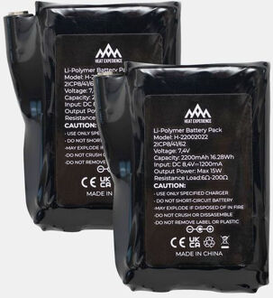 Battery Gloves 2200Mah Handschoen Zwart - One size