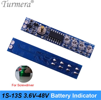 Battery indicator 1S 4.2V 2S 8.4V 3S 12.6V 4S 16.8V 5S 21V 24V 36V 48V Lithium Battery Capacity Display Module for Screwdriver A