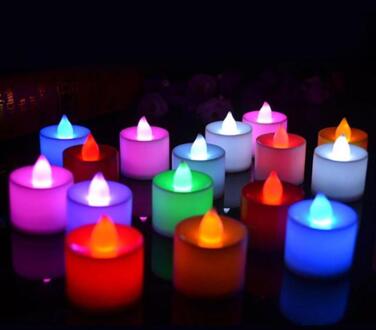 Battery Operated Led Tea Lights Kaarsen Vlamloze Bruiloft Decor Gereedschap