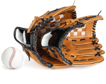 Batting Lederen Honkbal Handschoen Rechts Honkbal Apparatuur Catcher Praktijk Hand Gewogen Guante Beisbol Sport Accessoires BJ50ST