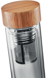 Batumi glazen dubbele muurfles 400ml - maat One size Wit