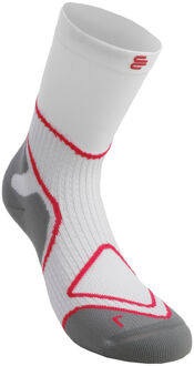Bauerfeind Performance Mid Cut Hardloopsokken Dames-Wit,Pink - 35-37
