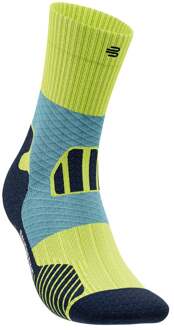 Bauerfeind TrailRunMidCutHardloopsokkenHeren-Groen - 42-45,46-49