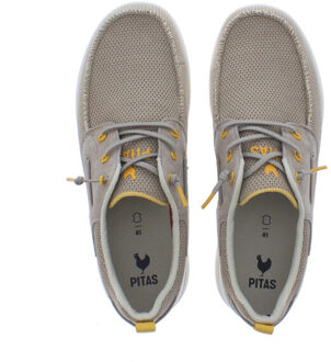 Bay heren veterschoen | heren | maat: | mesh Beige - 43