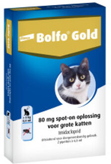 Bayer Bolfo Gold 80 Anti vlooienmiddel - Kat - > 4 kg - 4 pipetten