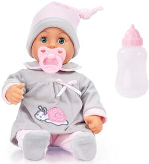 Bayer Doll - First Words Baby 38 cm (93824BC) Grijs