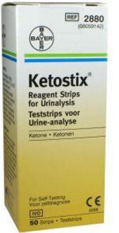 Bayer Ketostix - 50 stuks - Ketoseteststrip