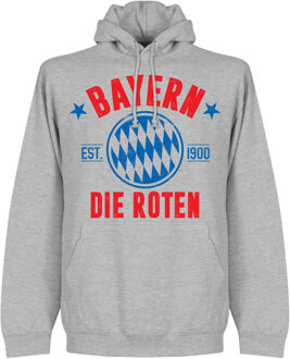 Bayern Munchen Established Hooded Sweater - Grijs