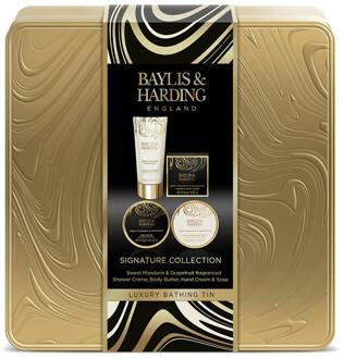 Baylis Harding Geschenkset Baylis & Harding Luxury Bathing Tin Gift Set 3 x 50 ml + 50 g