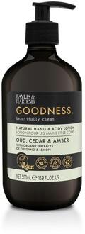 Baylis Harding Hand- en Bodylotion Baylis & Harding Goodness Oud Cedar & Amber Hand & Body Lotion 500 ml