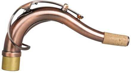 Bb Tenor Saxofoon Messing Gelakt Gold Bend Hals B Platte Sax Houtblazers Instrument rood koper