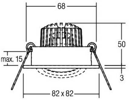 BB19 dim2wam RC aansluitbox titaan mat
