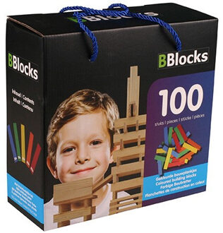 BBlocks 100 Stuks In Doos Gekleurd - Blokken Bblocks