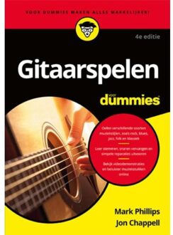 BBNC Uitgevers Gitaarspelen voor Dummies - Boek Mark Phillips (9045351943)