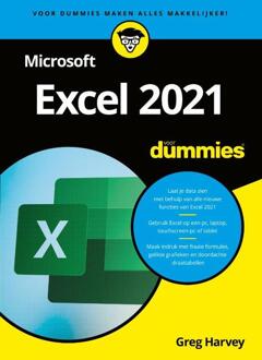 BBNC Uitgevers Microsoft Excel 2021 Voor Dummies - Voor Dummies - Greg Harvey