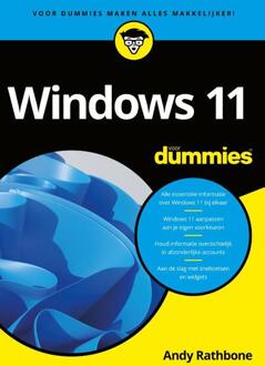 BBNC Uitgevers Windows 11 Voor Dummies - Voor Dummies - Andy Rathbone