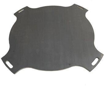 BBQ Accessoire Kamado 16 Inch Medium Bakplaat - Roestvast Staal - Zwart