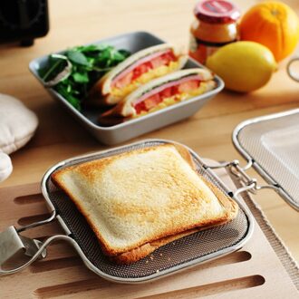 Bbq Barbecue Grill Mat Rvs Brood Hamburger Sandwich Grillen Netto Voor Huishoudelijke Keuken Helpende Decor