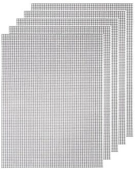 Bbq Barbecue Koken Mat Set 5 Pcs Bbq Grill Mat Bbq Grill Anti Lijm Reutilisables, Hittebestendige 40x30cm