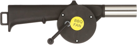 BBQ/barbecue ventilator kunststof zwart 25 cm - Aansteker bbq