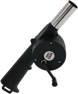 BBQ/barbecue ventilator kunststof zwart 30 cm - Aansteker bbq