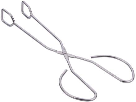 BBQ Barbecuetang metaal 27cm zilver