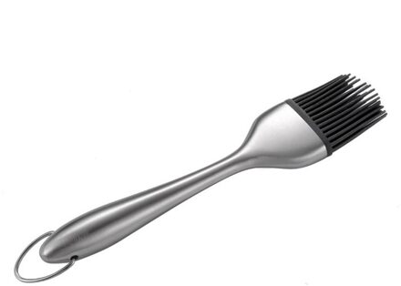 Bbq Borstel Hittebestendige Siliconen Barbecue Borstel Hoofd Afneembare Rvs Handvat Keuken Koken Accessoires kort