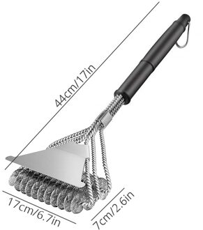Bbq Cleaner Grill Borstel En Schraper Perfect Gereedschap Voor Alle Grill Types Waaronder Weber Ideaal Barbecue Accessoires