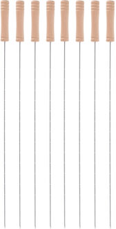 BBQ Collection 8x bbq collection spiezen-vleespennen - 4 st - metaal - 40 cm