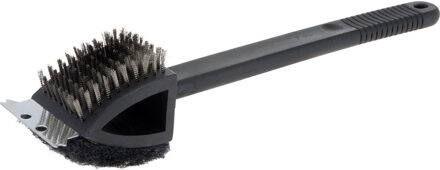 BBQ Collection Barbecue schoonmaakborstel - 3-in-1 - 37 cm - Barbecue/grill reinigingsborstel
