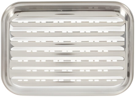 BBQ Collection grillschaal - RVS - 34 x 24 x 2 cm - herbruikbaar
