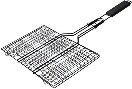 BBQ Collection Hamburgerrek - 20 x 20 cm - staal - zwart