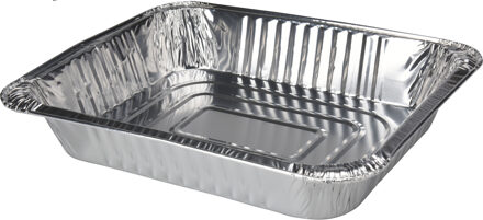 BBQ Collection Set van 2x stuks barbecue bereidingsbakken rechthoek 32 x 26 x 6 cm