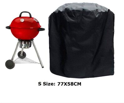 Bbq Cover Waterdichte Heavy Duty Bbq Grill Cover Mat Pad Vel Grote Outdoor Black Waterdichte Bbq Grill Barbeque Covers Slip S 58X77CM